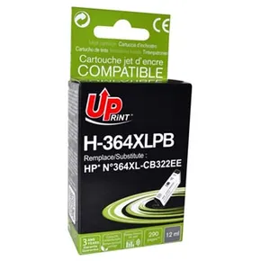 UPrint kompatibel Ink mit CB317EE, CB322EE, HP 364, photo black, 12ml, H-364XL-PB, für HP Photosmart B8550, C5380, D5460